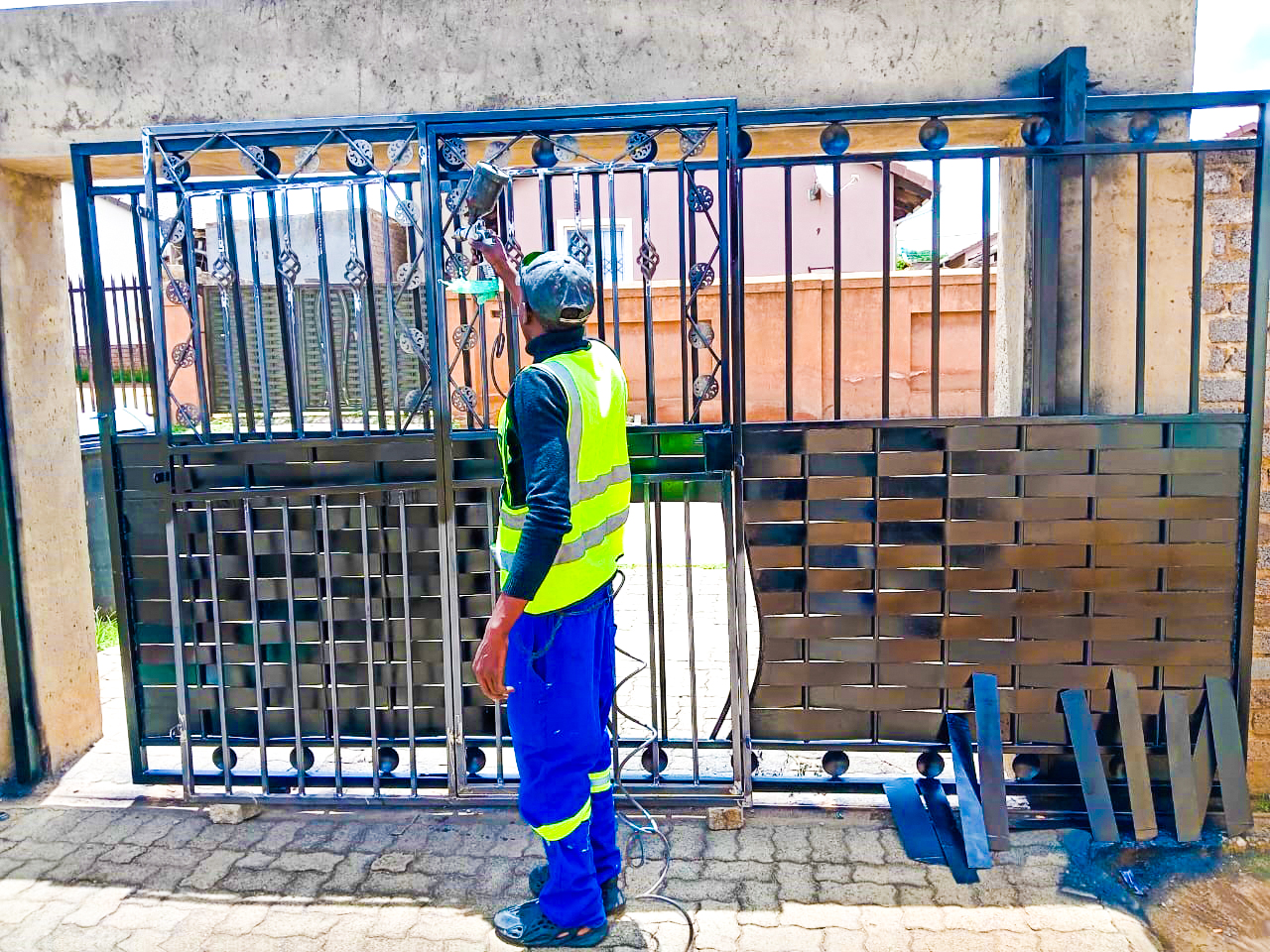 Welder at work